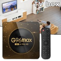 BergMont  Smart tv box G9S max Android 13, ULTRA HD 8K, DECODER 2/16 GB, WiFi 6, Bluetooth 5.0, Netfilx, Youtube, Google