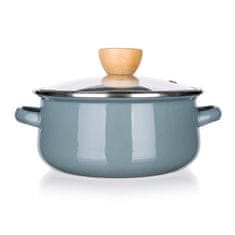 Banquet Komplet posod NATURAL OLIVE emajl 6 kosov.