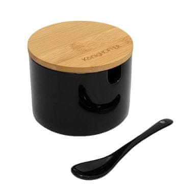 KonigHOFFER Porcelanasta sladkornica 350 ml z žličko Konighofer 4675 sladkornica