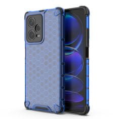HURTEL Hibridni zaščitni etui za Xiaomi Redmi Note 12 Pro+ Honeycomb, modri