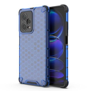 HURTEL Hibridni zaščitni etui za Xiaomi Redmi Note 12 Pro+ Honeycomb, modri
