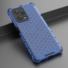 HURTEL Hibridni zaščitni etui za Xiaomi Redmi Note 12 Pro+ Honeycomb, modri