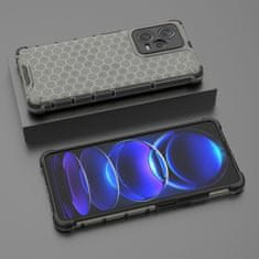 HURTEL Hibridni zaščitni etui za Xiaomi Redmi Note 12 Pro+ Honeycomb črn