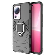 HURTEL Armored case cover for Xiaomi 13 Lite magnetic holder Ring Armor black