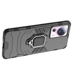 HURTEL Armored case cover for Xiaomi 13 Lite magnetic holder Ring Armor black