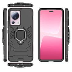 HURTEL Armored case cover for Xiaomi 13 Lite magnetic holder Ring Armor black