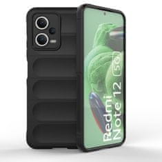 HURTEL Elastični etui za Xiaomi Redmi Note 12 5G / Poco X5 5G Magic Shield Case črn