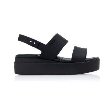 Crocs Sandali črna Brooklyn Low Wedge