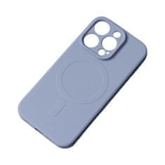 HURTEL Silikonska torbica z MagSafe za iPhone 15 Plus Silicone Case siva