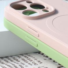 HURTEL Silikonska torbica z MagSafe za iPhone 15 Pro Max Silicone Case temno modra