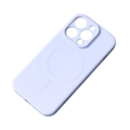 slomart silikonski magnetni ovitek za iphone 14 silikonski ovitek magsafe - svetlo modra