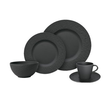 Villeroy & Boch Začetni set iz kolekcije MANUFACTURE ROCK BLACK 20 kos