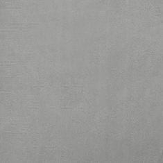 Greatstore Pasja postelja svetlo siva 70x45x26,5 cm žamet