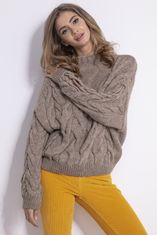Fobya ženski pulover Goold rjava S/M