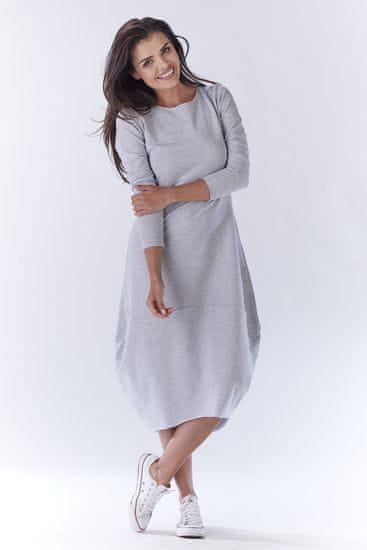 Awama Ženska mini obleka Elsavere A191 siva
