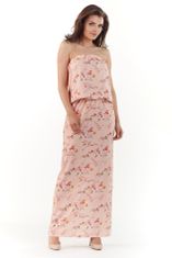 Awama Ženska cvetlična obleka Lynene A219 roza M