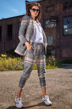 Awama Elegantne ženske hlače Blanchegeus A336 sivo-roza