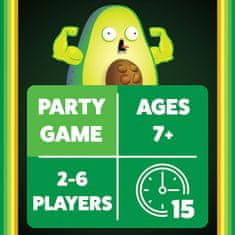 Exploding Kittens družabna igra Throw Throw Avocado angleška izdaja