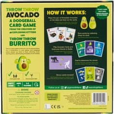 Exploding Kittens družabna igra Throw Throw Avocado angleška izdaja