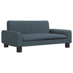 Vidaxl Otroški kavč temno siv 70x45x30 cm blago