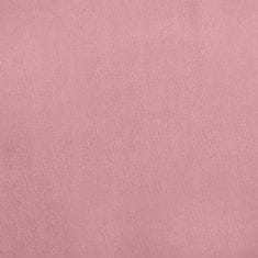 Vidaxl Pasja postelja roza 90x53x30 cm žamet