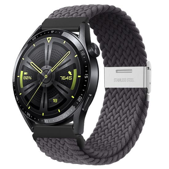 BStrap Elastic Nylon 2 pašček za Samsung Galaxy Watch Active 2 40/44mm, space ash