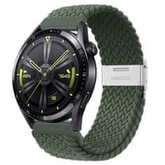 BStrap Elastic Nylon 2 pašček za Huawei Watch GT 42mm, olive green