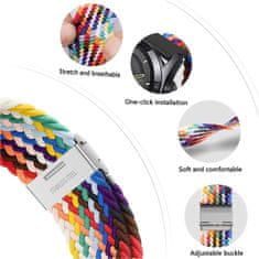 BStrap Elastic Nylon 2 pašček za Samsung Galaxy Watch 3 45mm, black qiao