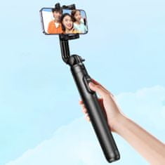 Ugreen LP586 bluetooth selfie palico s stojalom, črna