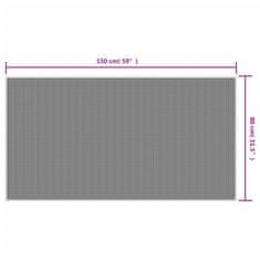 Vidaxl Zunanja preproga rjava in bela 80x150 cm dvostranski dizajn