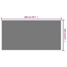 Vidaxl Zunanja preproga modra in bela 100x200 cm dvostranski dizajn