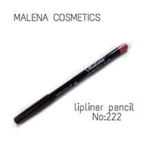 Malena cosmetics svinčnik za ustnice mehka formula tipa 222 (paket 5 kosov)