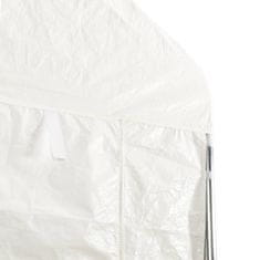 Vidaxl Paviljon s streho bel 17,84x4,08x3,22 m polietilen