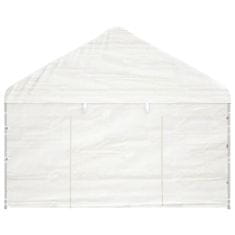 Vidaxl Paviljon s streho bel 17,84x4,08x3,22 m polietilen