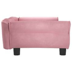 Greatstore Pasja postelja roza 95x55x30 cm žamet