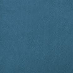 Vidaxl Pasja postelja s podaljškom modra 100x50x30 cm žamet