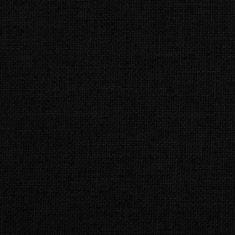 Greatstore Pasja postelja črna 70x45x30 cm blago