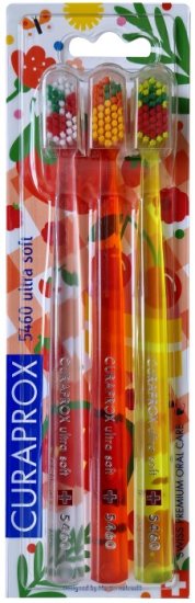 Curaprox CS 5460 Ultra Soft Summer Picnic zobna ščetka, tri kosi