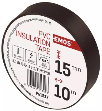 Emos Izolacijski trak 15mmx10m PVC HN