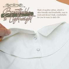 Mormark Elegantna bluza s snemljivim čipkastim ovratnikom 4 kosi | COLLARPOP