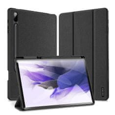 Dux Ducis Domo ovitek za Samsung Galaxy Tab S7 Plus / S8 Plus / S7 FE 12.4, črna
