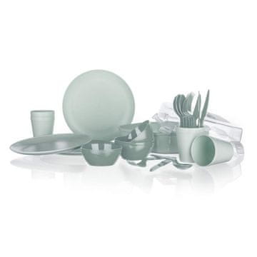 Banquet Set za kampiranje TRAVEL, 26 kosov, mint, komplet 2