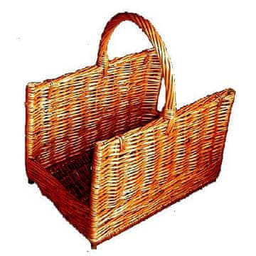 STREFA Košara za kamin kvadratna lakirana 45x45x30cm