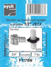 TĚSNĚNÍ NÝVLT s.r.o. Tesnila za cevne priključke in spojke 3/4" 24x16x2mm F1/78N (7 kosov)
