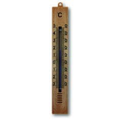 STREFA Zunanji termometer 18 cm, plastičen, rjav