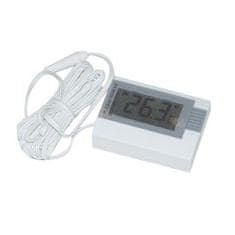 STREFA Digitalni termometer s sondo 5x4cm bele barve