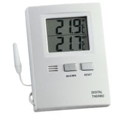 STREFA Digitalni termometer s sondo 8x6cm bele barve