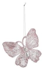 Božična dekoracija metuljček 11cm PH ROSE (2 kosa)