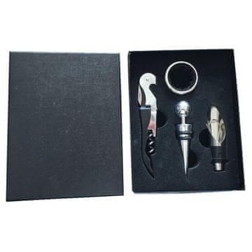 M.A.T Group Odpirač za vino, pokrovček, obroček, komplet lijaka 4 kosi.