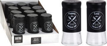 Steklenička za začimbe 140ml, steklo/kovina